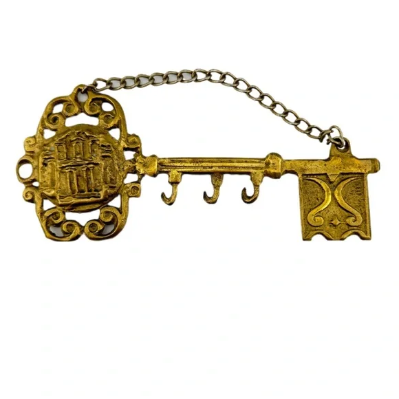 Vintage Brass Key Hook - Picture 2 of 6
